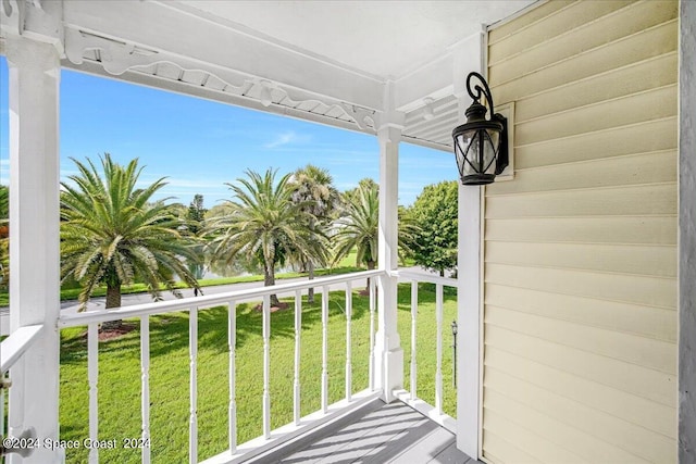 view of balcony