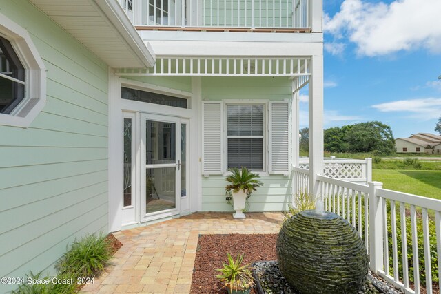 exterior space with a balcony