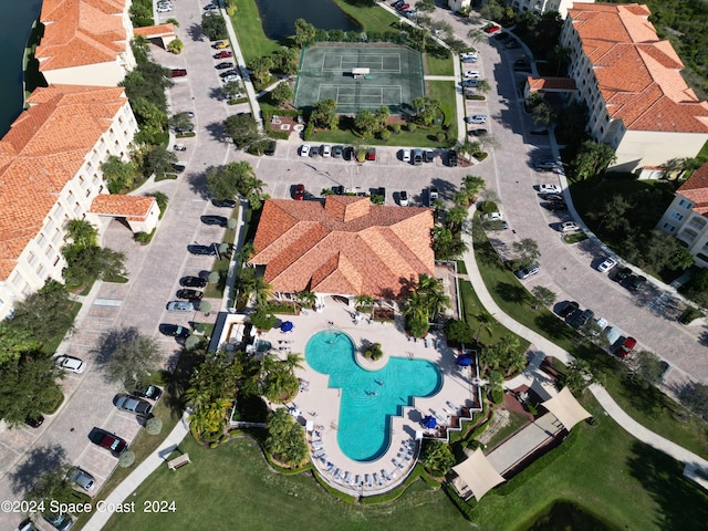 birds eye view of property