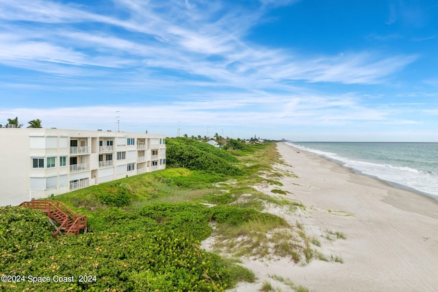 water view with a view of the beach