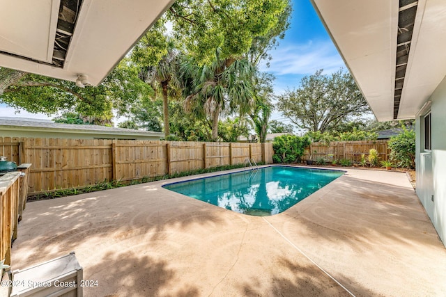 view of pool with a patio