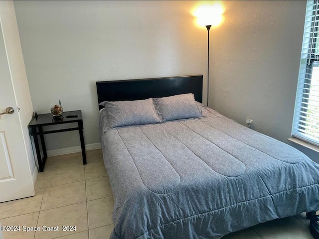 view of tiled bedroom