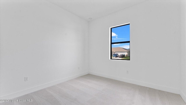 view of carpeted empty room