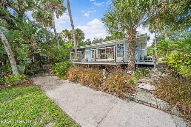 view of rear view of property