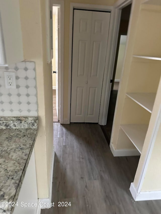 interior space featuring hardwood / wood-style flooring