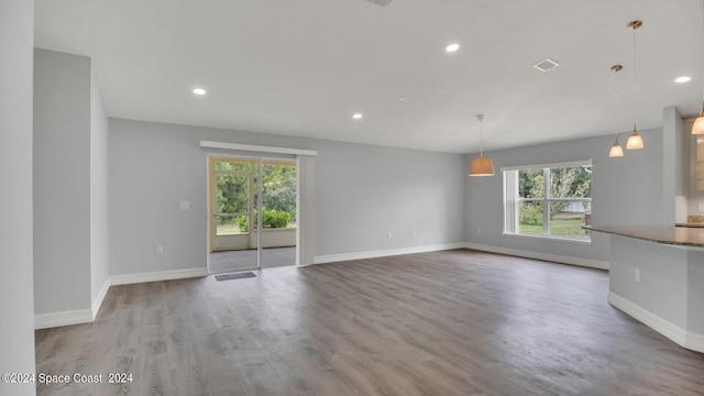 interior space featuring hardwood / wood-style flooring