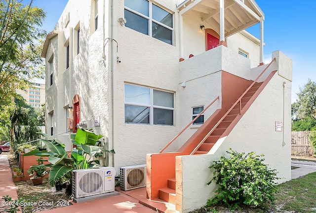 view of property exterior with ac unit