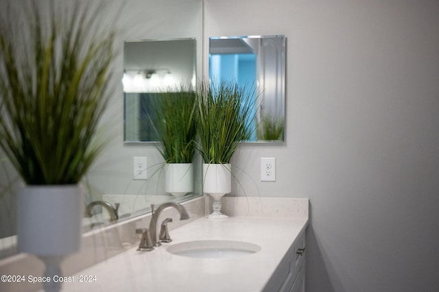 bathroom with vanity