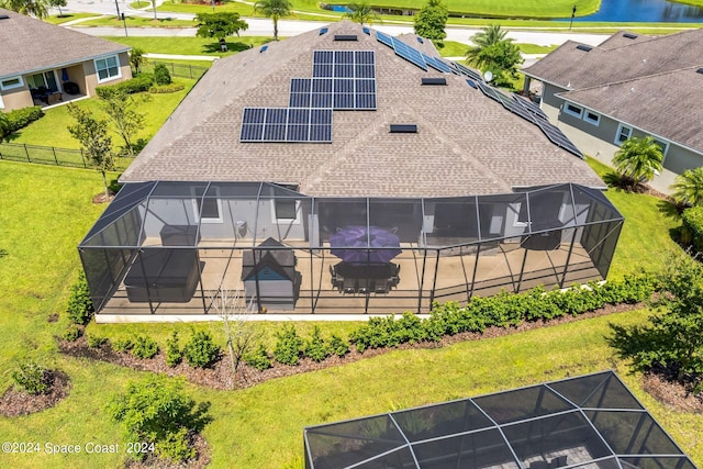 7356 Millbrook Ave, Melbourne, FL 32940 - drone / aerial view with a water view