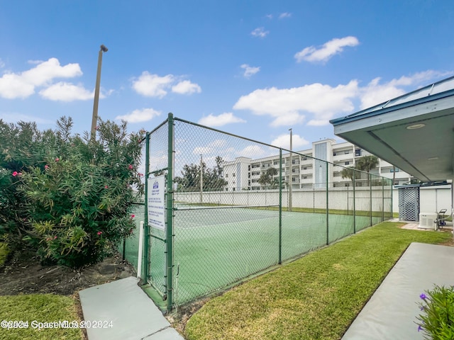 view of tennis court