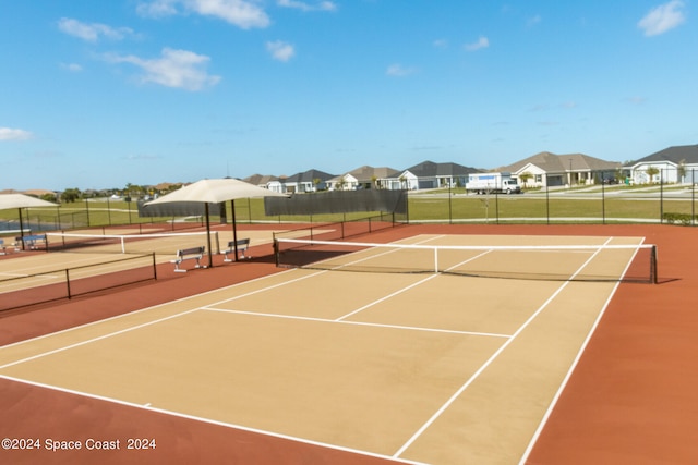 view of sport court