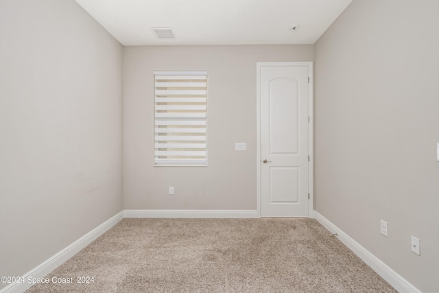 view of carpeted empty room