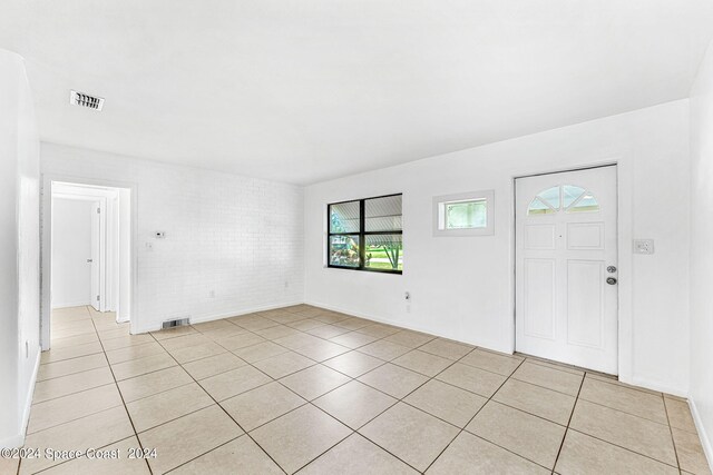 view of tiled foyer