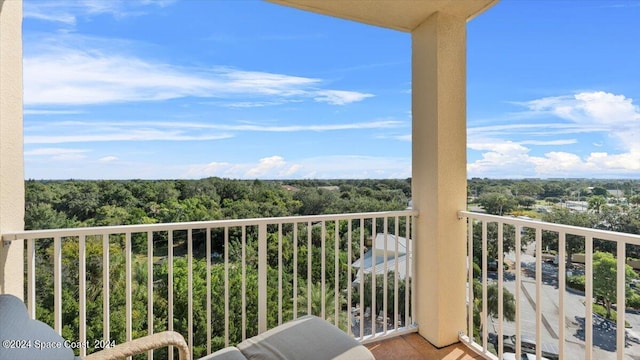 view of balcony