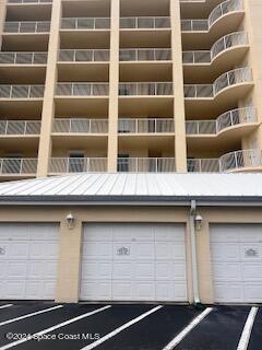 view of building exterior with a garage