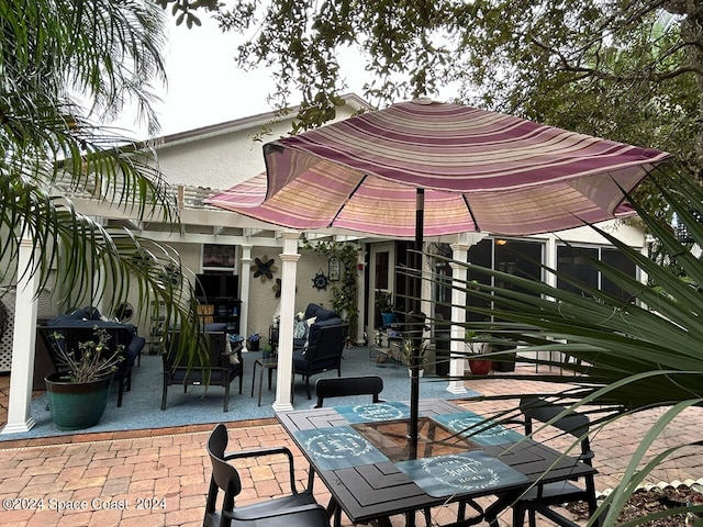 view of patio / terrace with outdoor lounge area