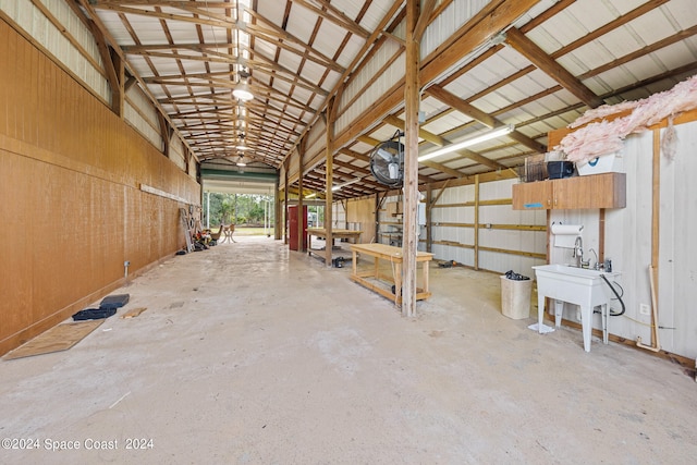 view of horse barn