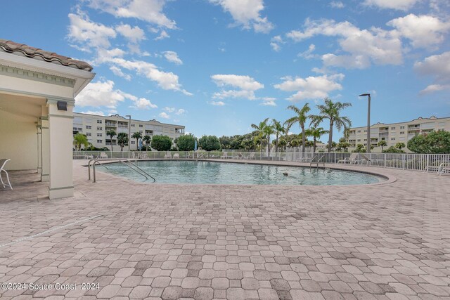 view of pool with a patio