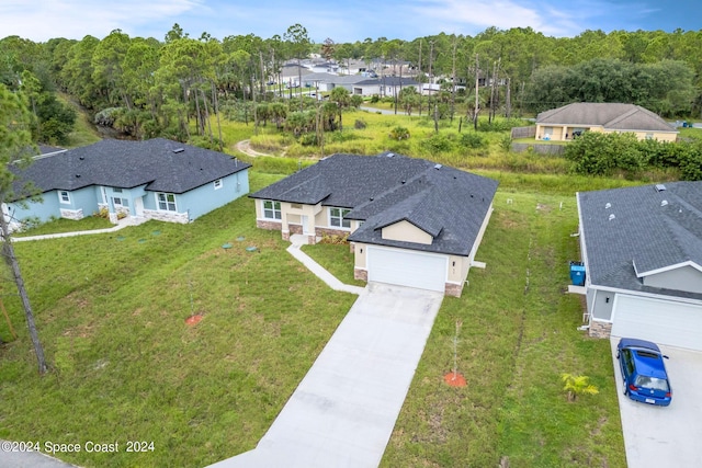 bird's eye view featuring a residential view