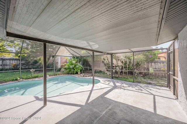 view of pool with a patio