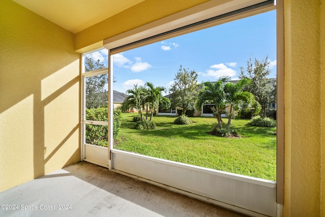 view of sunroom / solarium