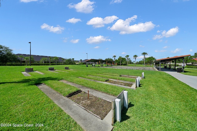 view of home's community featuring a yard