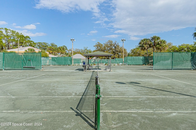 view of tennis court