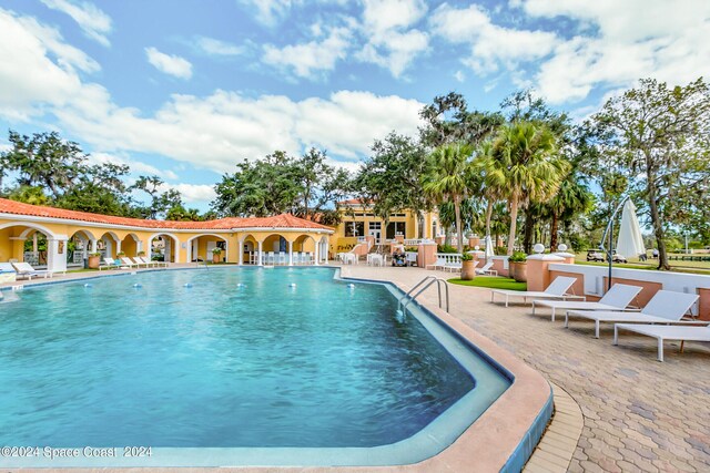 view of pool with a patio area