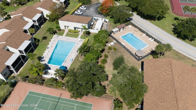 birds eye view of property