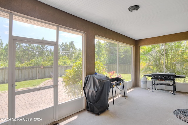 view of sunroom / solarium