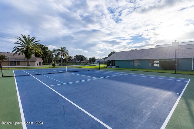 view of tennis court