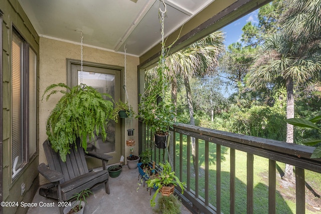 view of balcony