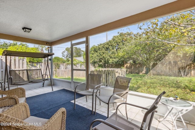 view of sunroom / solarium