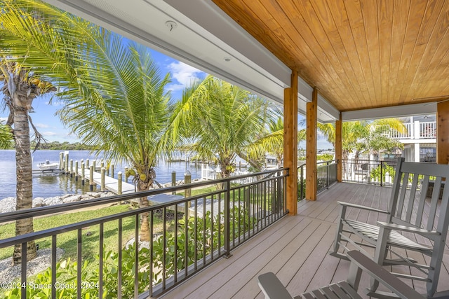 19 Vip Is Unit A, Grant, FL 32949 - deck featuring a water view