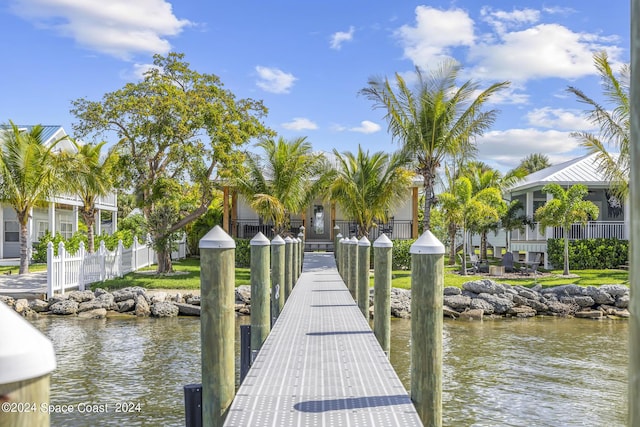 19 Vip Is Unit A, Grant, FL 32949 - dock area with a water view