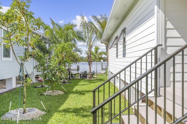 19 Vip Is Unit A, Grant, FL 32949 - view of green lawn with a water view