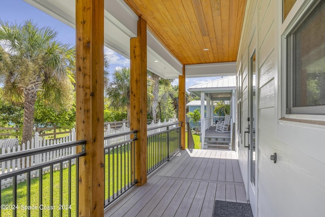 19 Vip Is Unit A, Grant, FL 32949 - view of wooden terrace