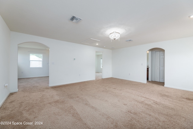 view of carpeted empty room