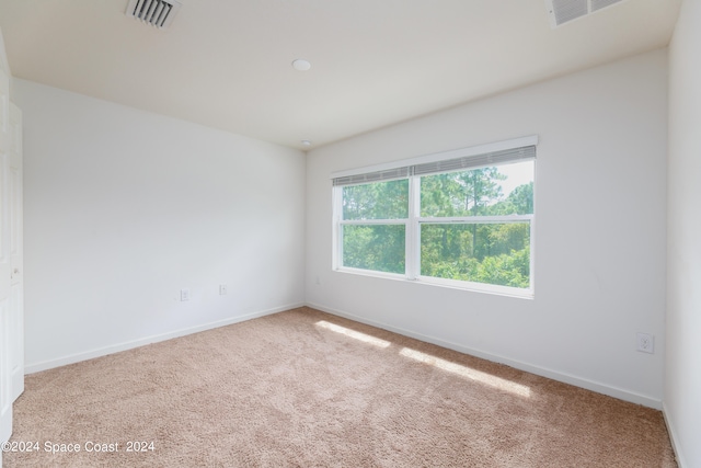 spare room featuring carpet flooring