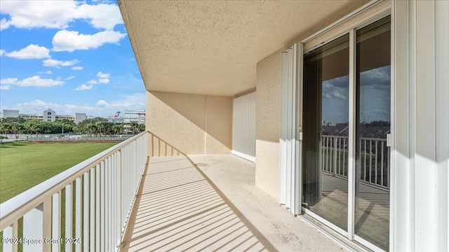 view of balcony