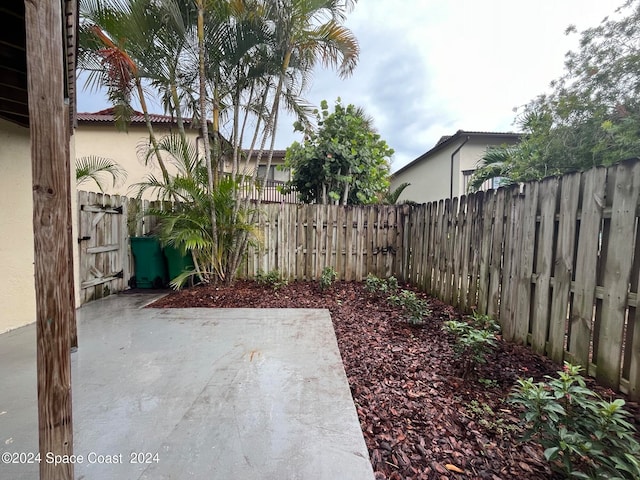 view of yard featuring a patio