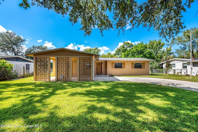 2415 Stanford Dr, Cocoa, FL 32926 - view of front of home with driveway