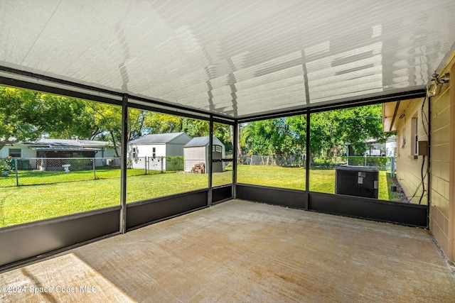 2415 Stanford Dr, Cocoa, FL 32926 - view of unfurnished sunroom
