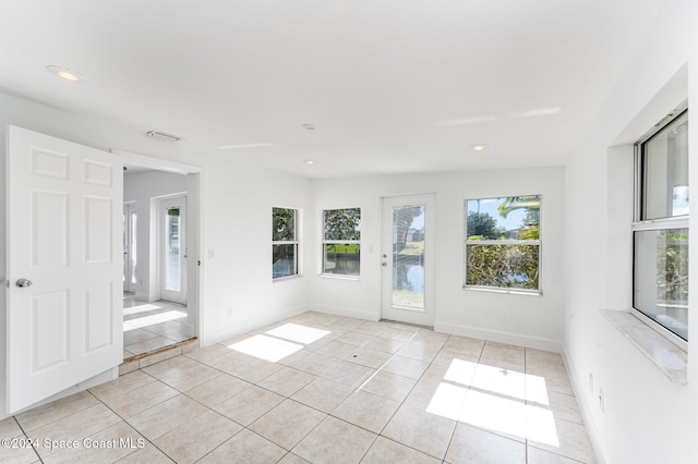 view of tiled empty room