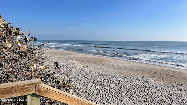 property view of water with a view of the beach