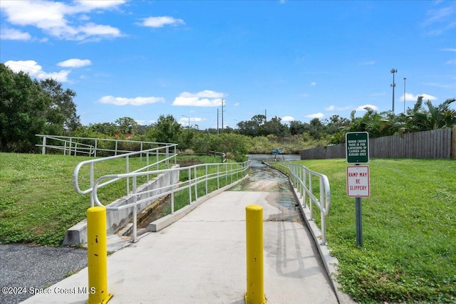 surrounding community featuring a yard