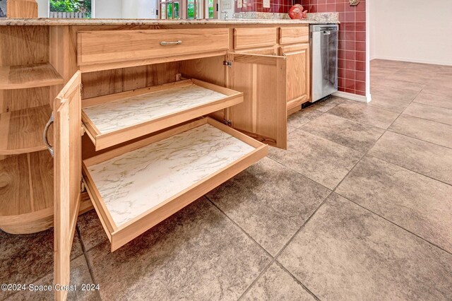 interior details featuring dishwasher