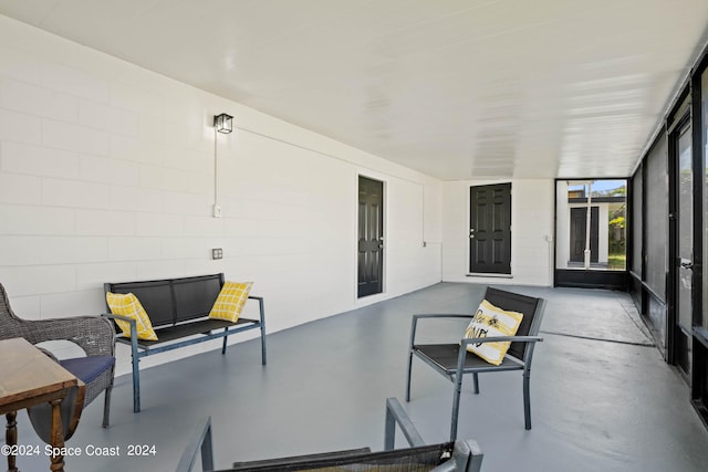 view of sunroom / solarium