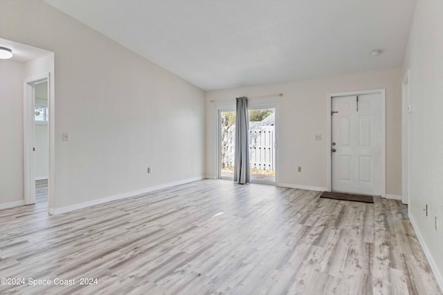 interior space featuring light hardwood / wood-style flooring