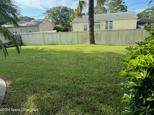 1870 Parrsboro St NW, Palm Bay, FL 32907 - view of yard with fence